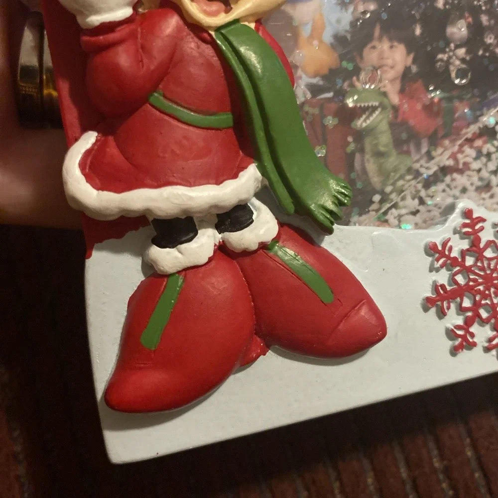 NWT DISNEY MINNIE MOUSE CHRISTMAS SNOW WATER‎ GLOBE PHOTO FRAME 4